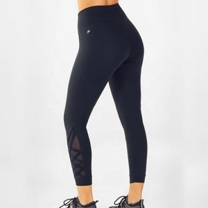 Fabletics powerhold leggings lattice detail on side
